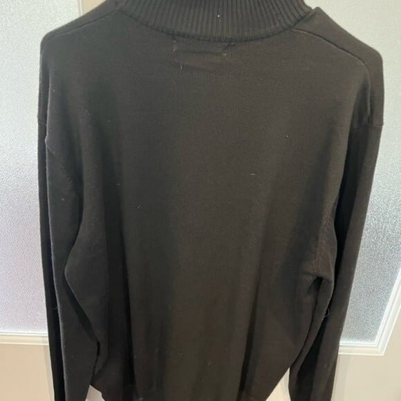 Mens zip up black sweater size XL (GREAT condition) - Picture 2 of 2